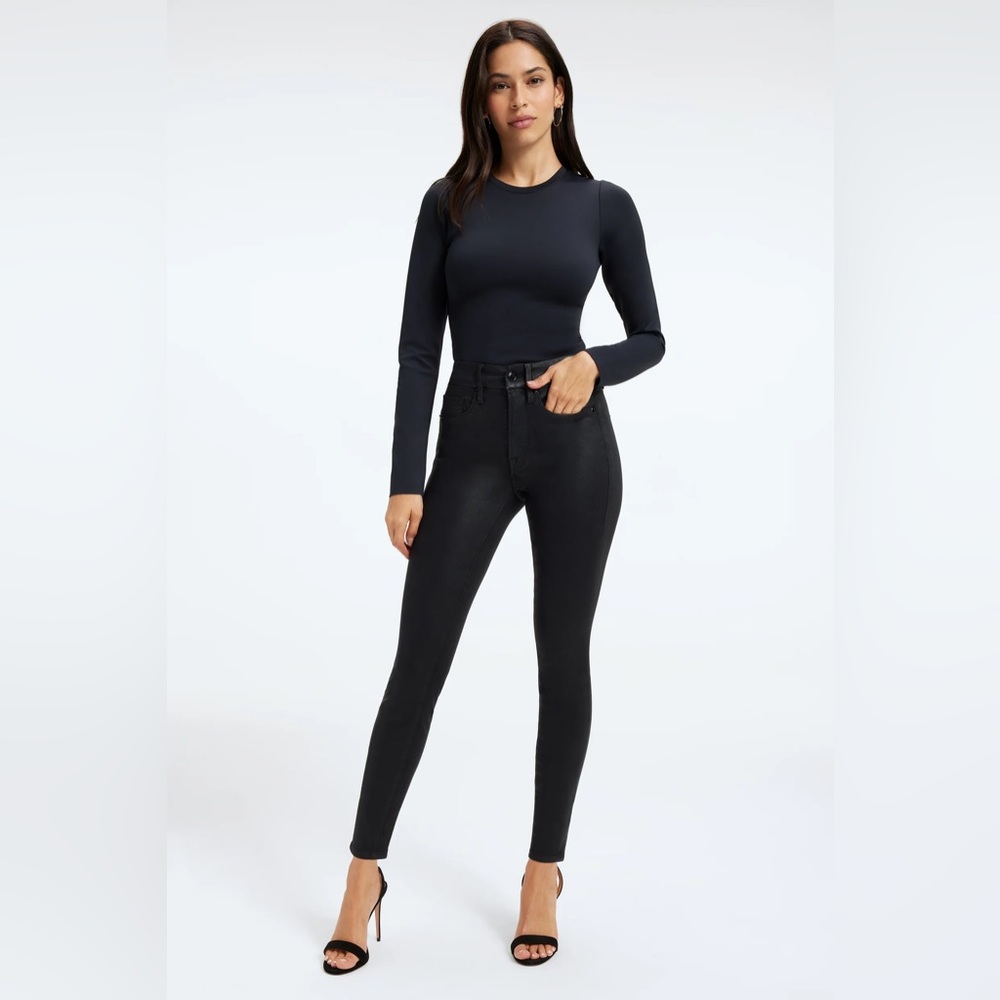 GOOD LEGS COATED SKINNY JEANS